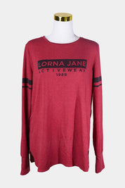 Lorna Jane Red Long Sleeve Tee