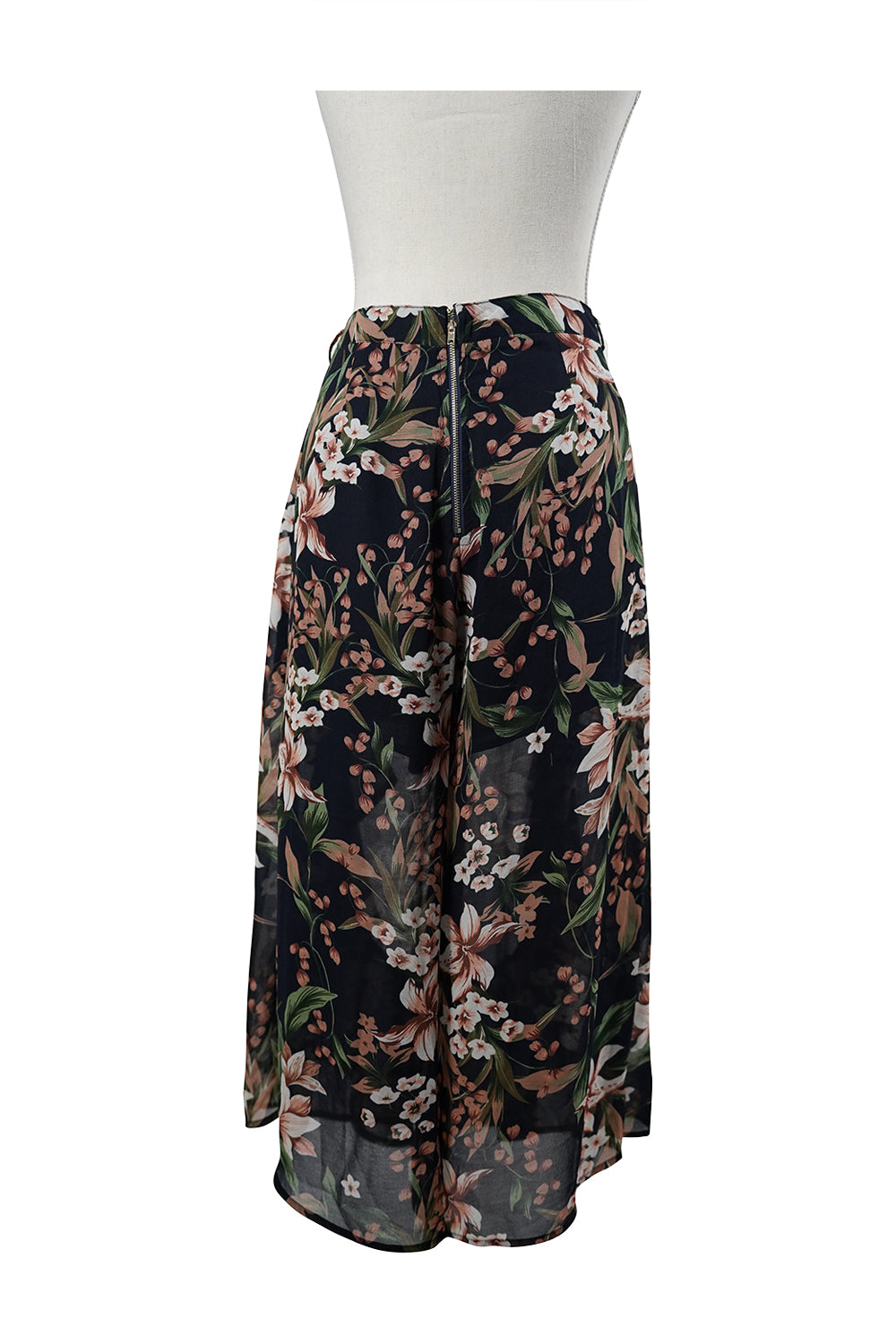 PILGRIM Navy Floral Culottes