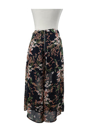 PILGRIM Navy Floral Culottes