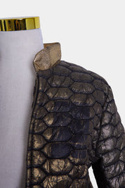 Kinki Gerlinki Gold Quilted Bomber Jacket