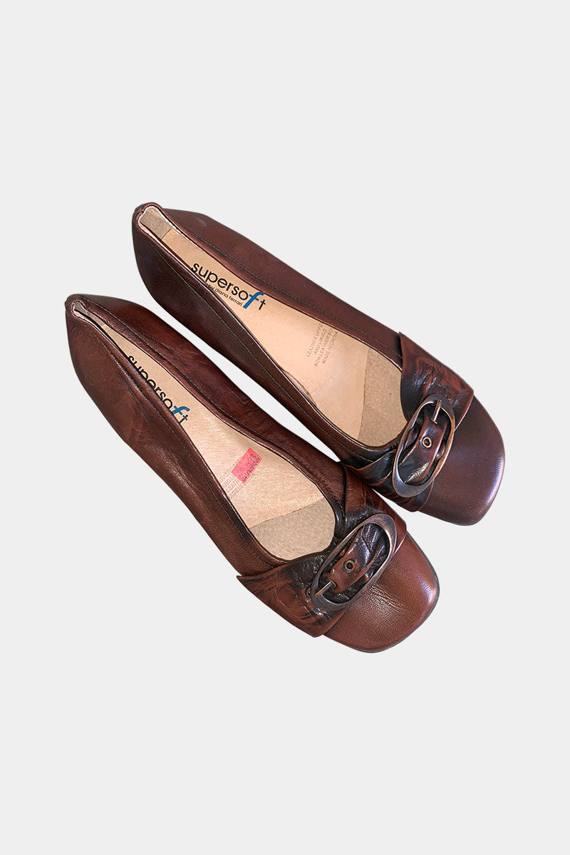 Diana Ferrari Brown Ballet Flats