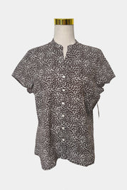 Rodney Clark Brown Print Top