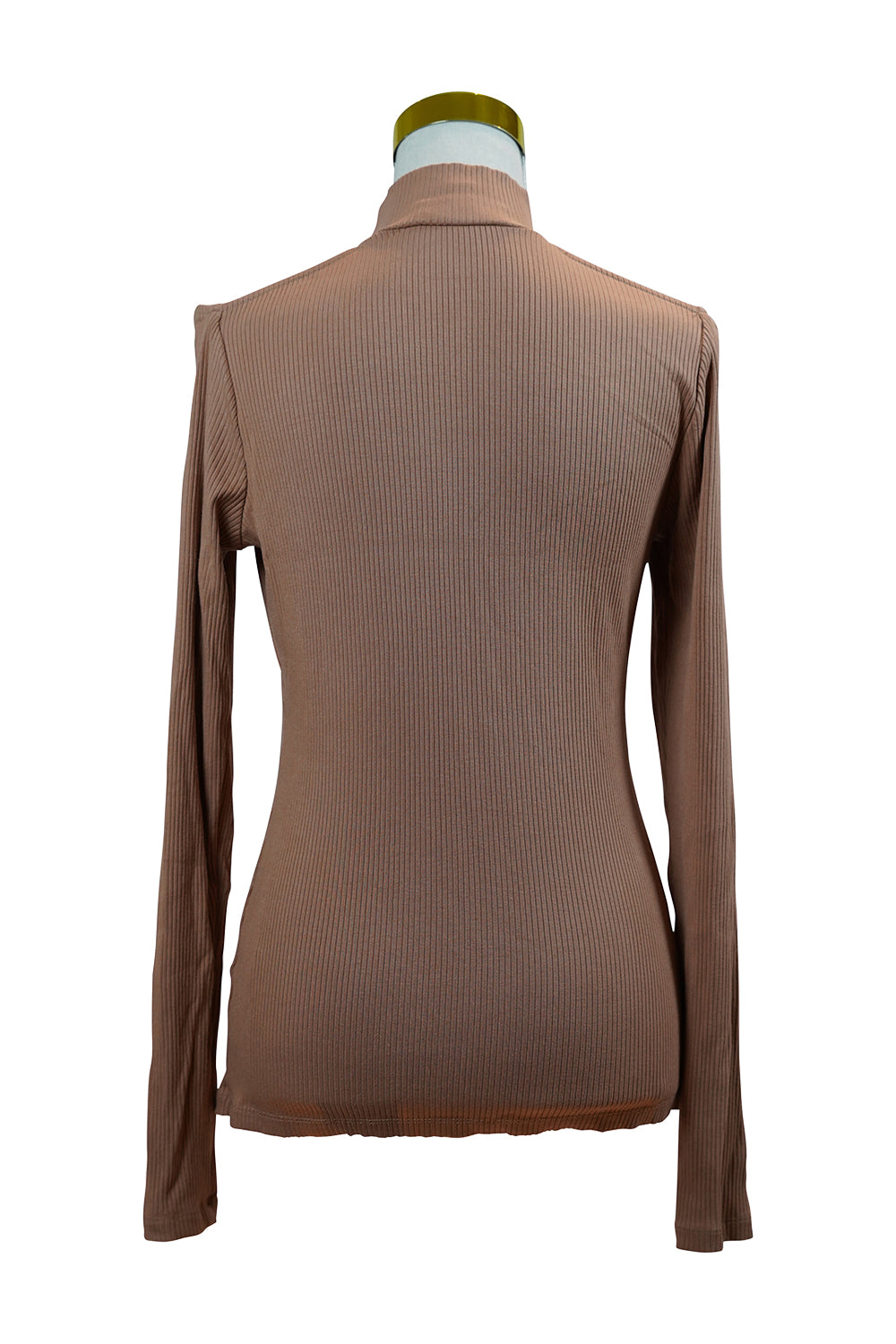 WITCHERY Pale Burnt Orange Knit Long Sleeve with Cutout