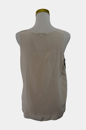 Country Road Beige and Black Sequined Silk Top