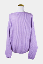 Joie Clair Purple Knit Cardigan