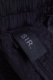 Sir The Label Black Loose Fit Elasticated Waist Pants