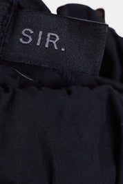 Sir The Label Black Wide Leg Cotton Pants