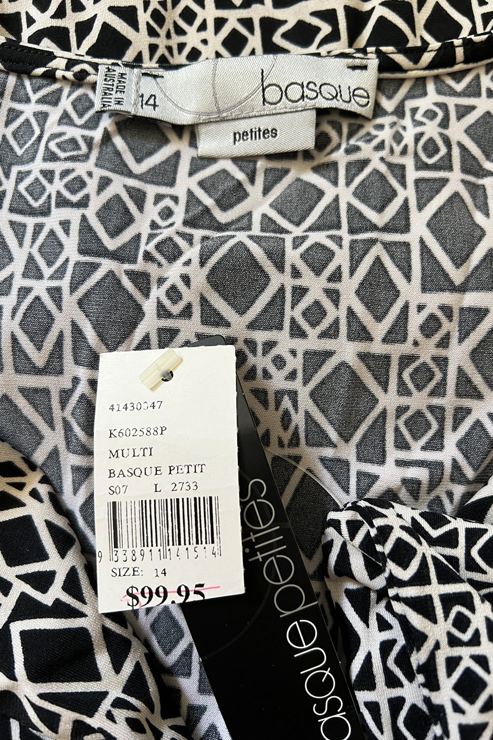 BASQUE Black and White Dress