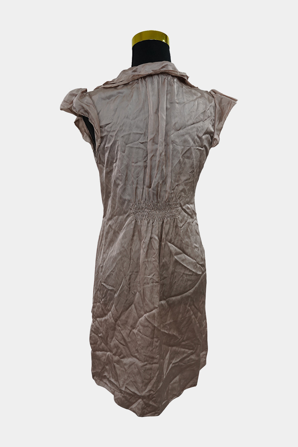 WITCHERY Champagne Frill Dress