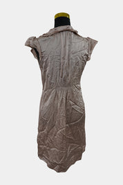 WITCHERY Champagne Frill Dress