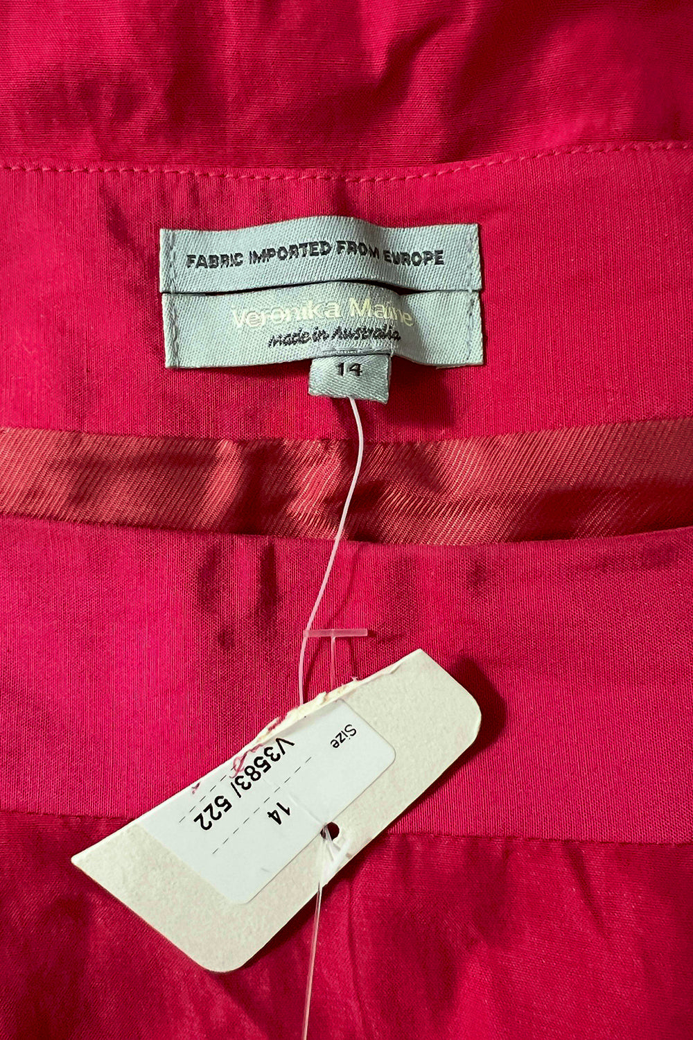 Veronika Maine Red Magenta Top