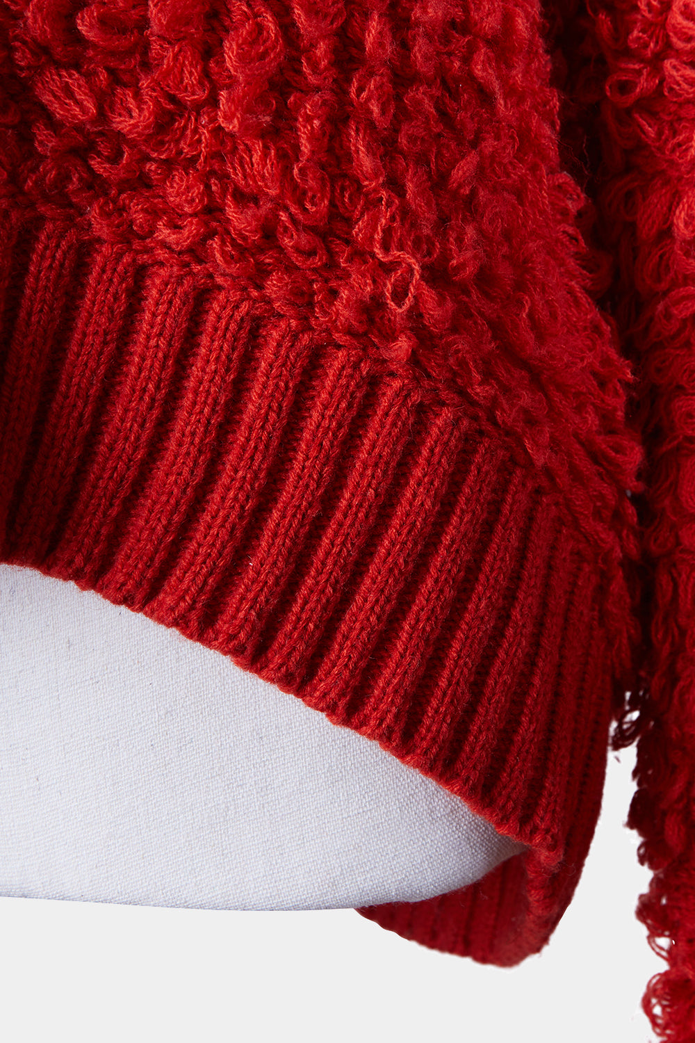 Alice Mccall Red Shaggy Sweater