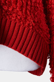 Alice Mccall Red Shaggy Sweater