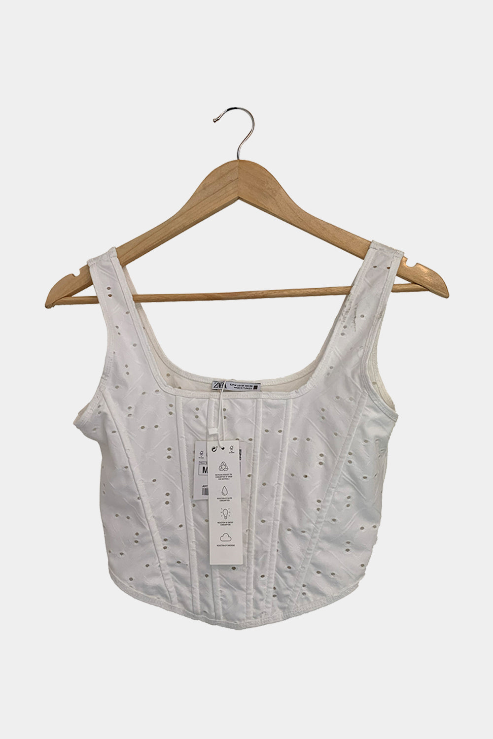 ZARA White Corset