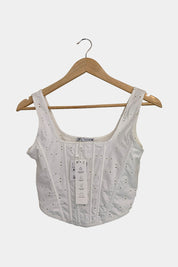 ZARA White Corset