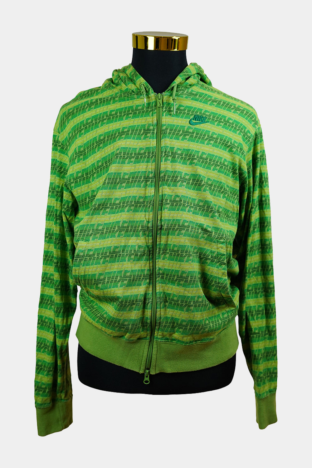 NIKE Green Hooded Zip Jacket