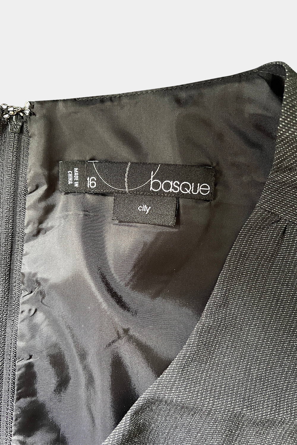 BASQUE Charcoal Grey Dress