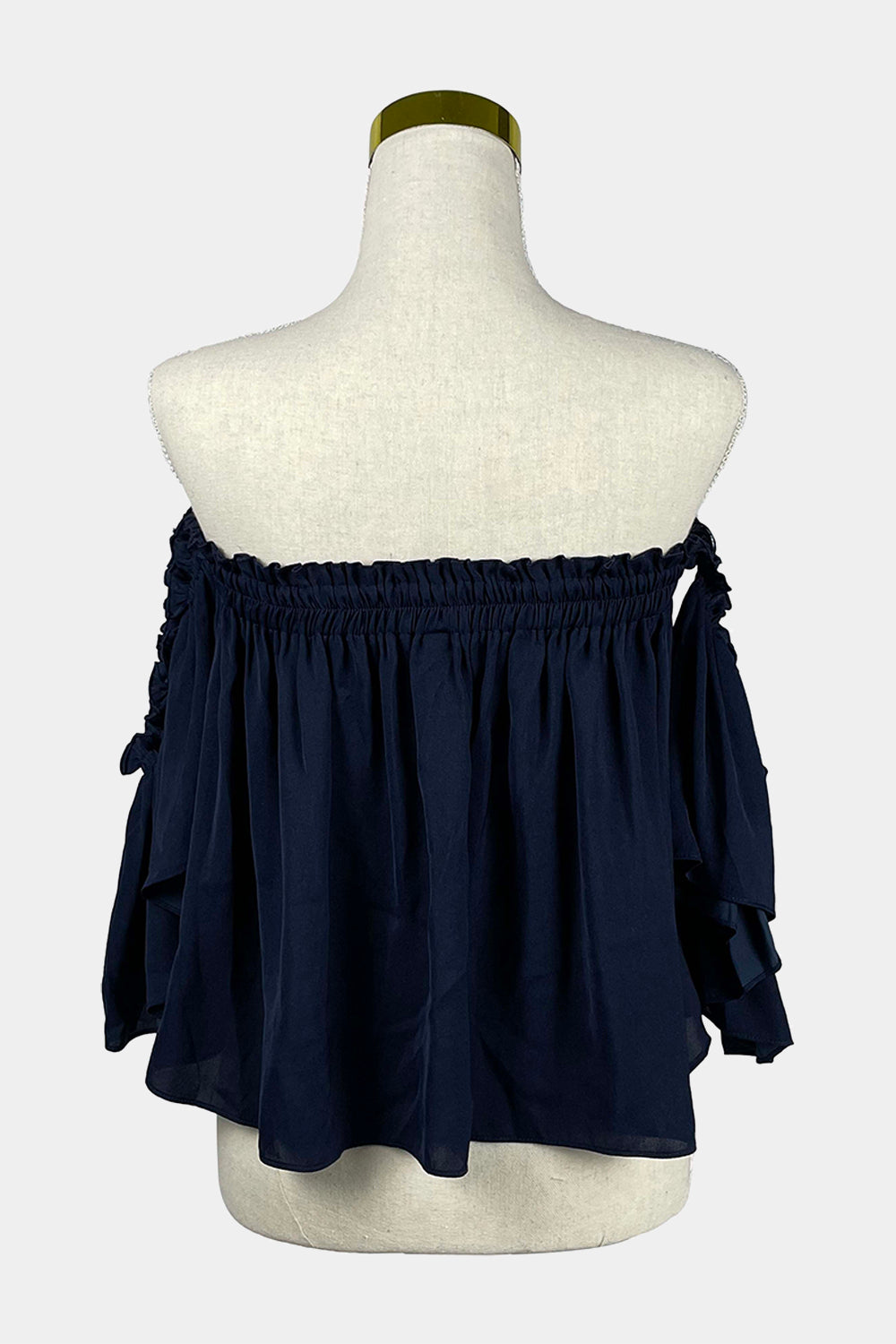 Bec & Bridge Navy Off shoulder Top