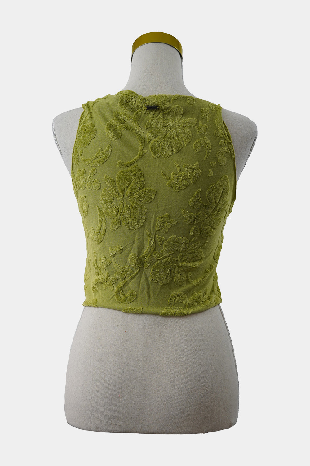 GHANDA Lime, Green Ursula Cropped Cami