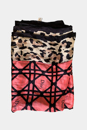Christian Dior Black Multi Scarf