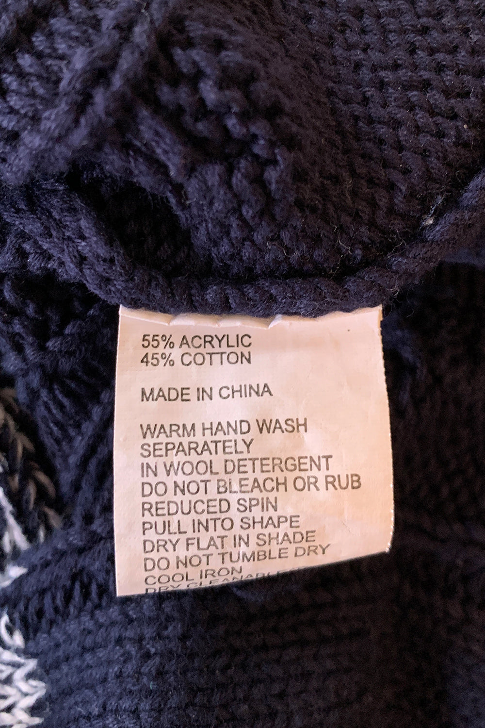 PIPER Blue and White Sweater