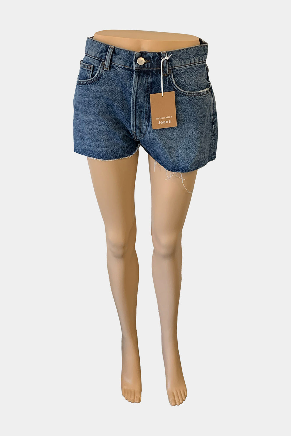 REFORMATION Blue Shorts