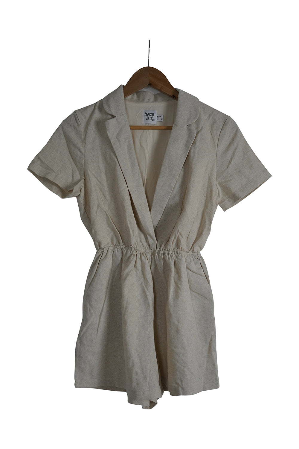 Princess Polly Oat V Neck Collard Jump Suit