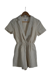 Princess Polly Oat V Neck Collard Jump Suit