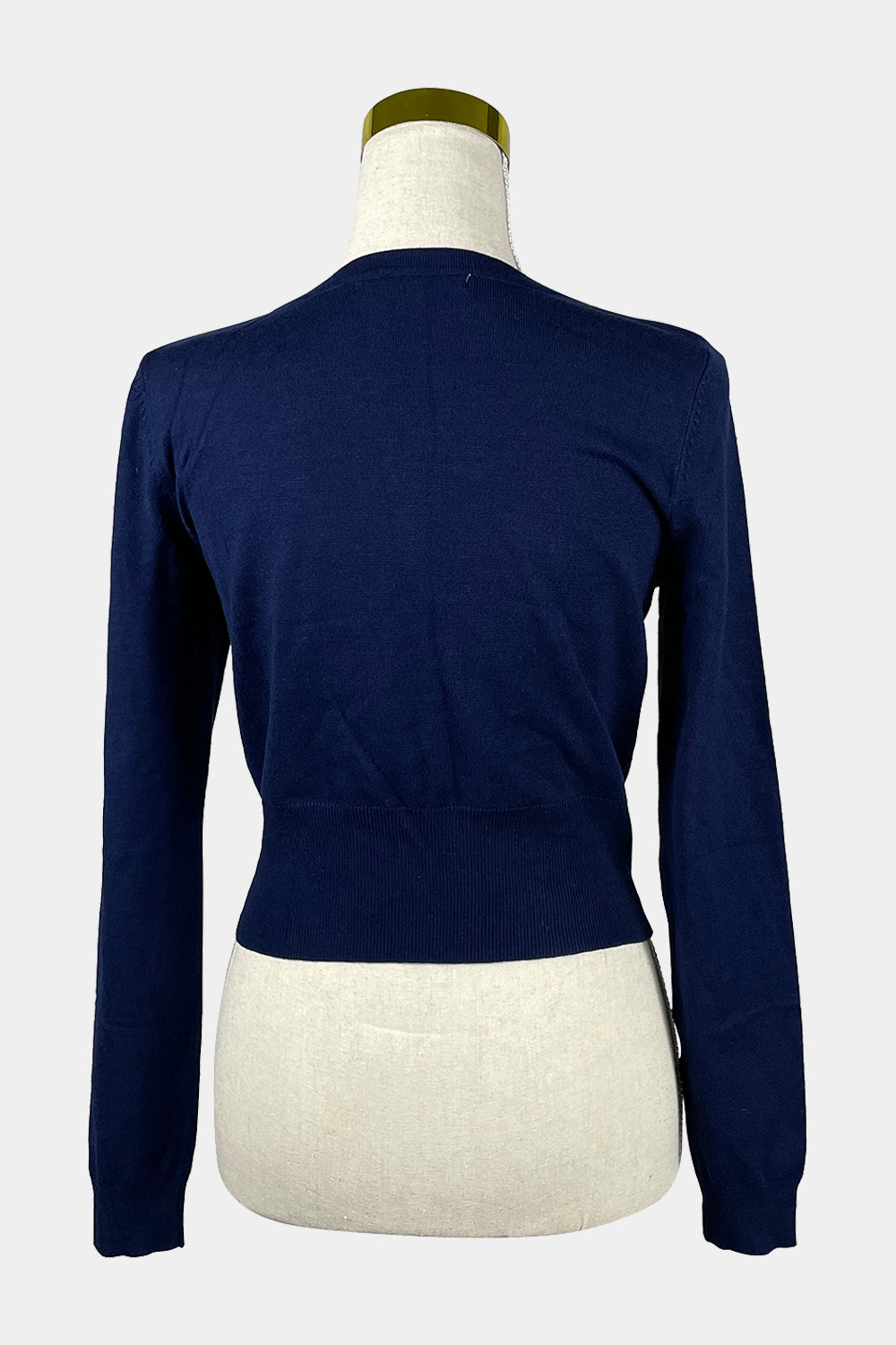 REVIEW Navy Crop Cardigan