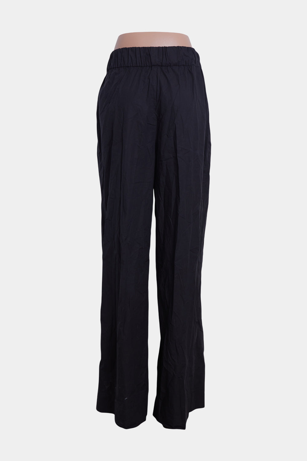 Sir The Label Black Wide Leg Cotton Pants