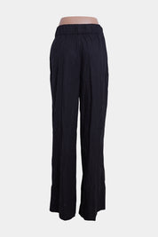 Sir The Label Black Wide Leg Cotton Pants