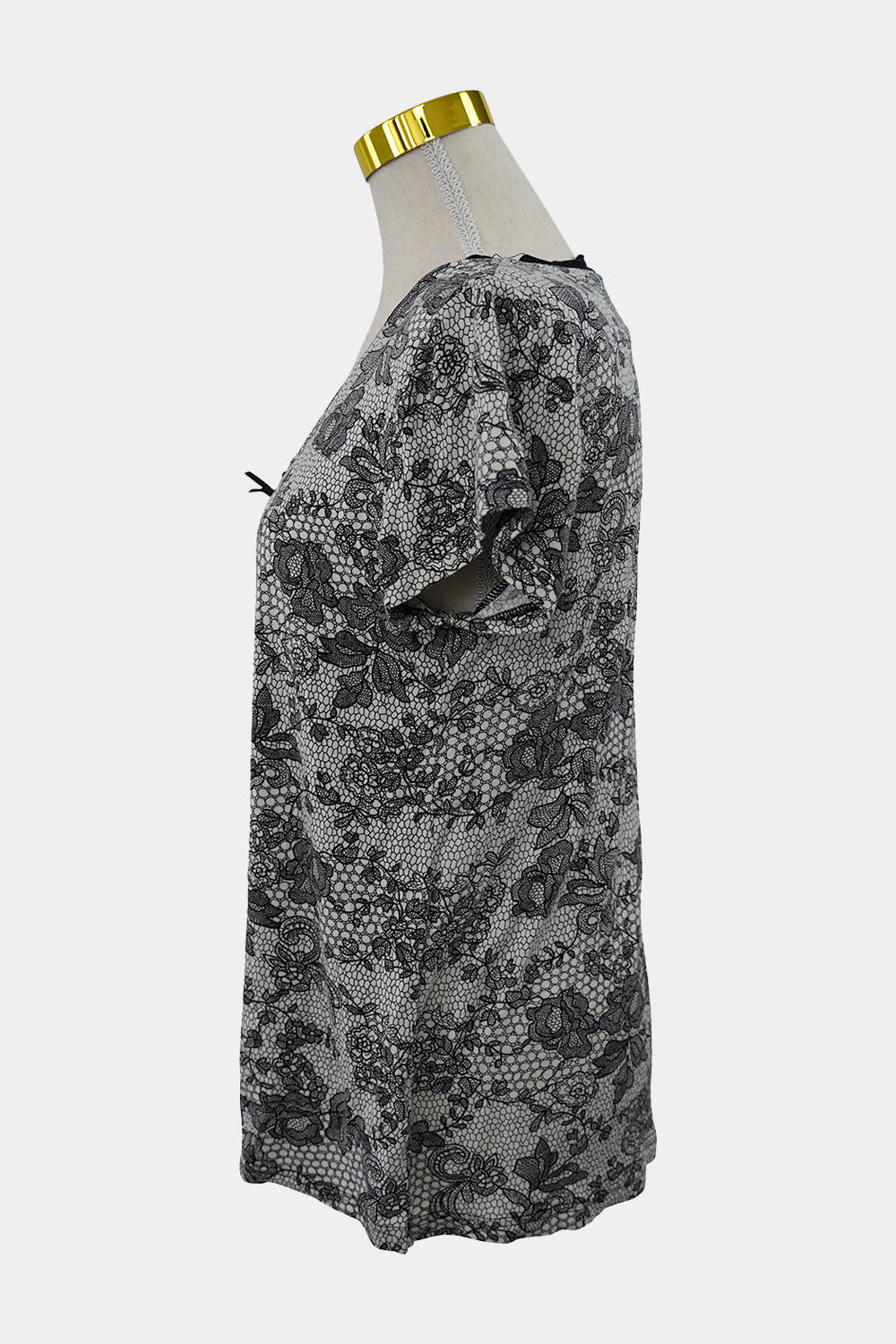 GIVONI Black and White Floral T-Shirt