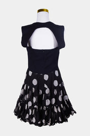 SHAKUHACHI Black, White Polka Dot Dress