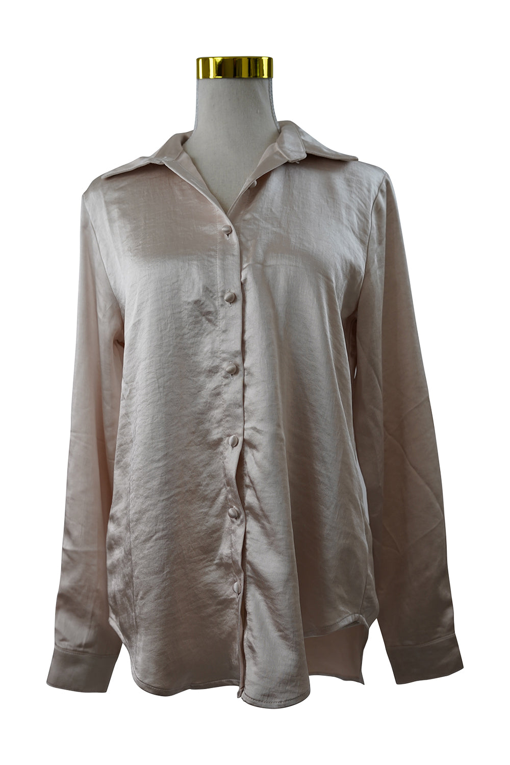 Forever New Burnt Champagne Champagne Button Up Shirt