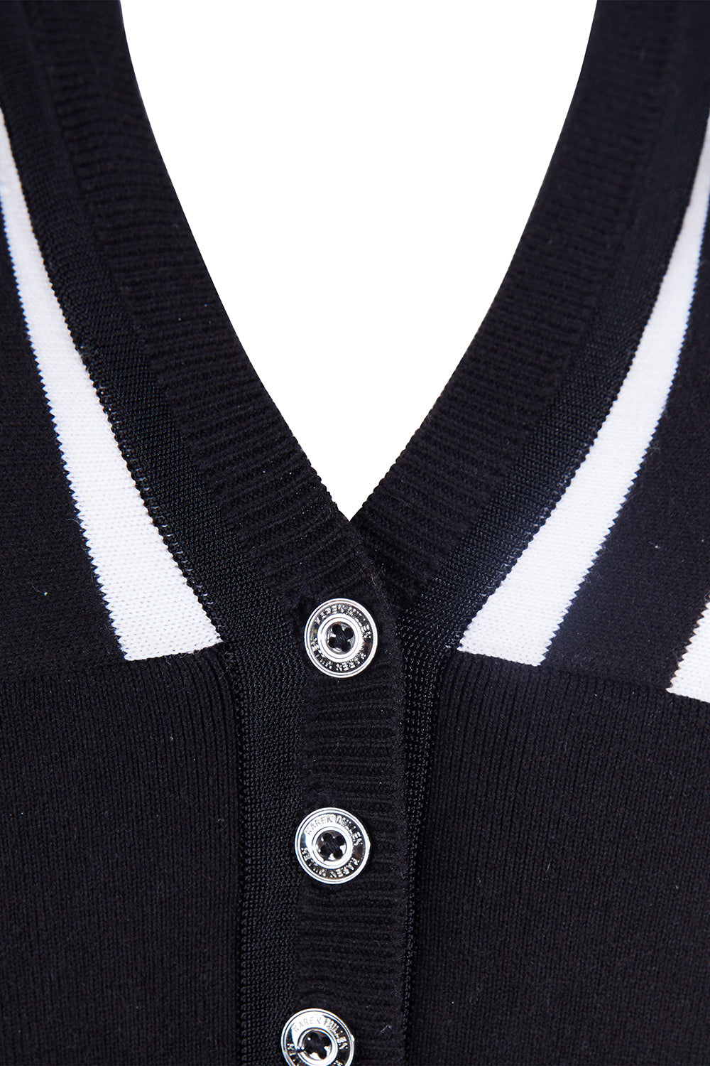 Karen Millen Black, White Stripe Dress