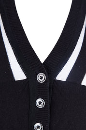 Karen Millen Black, White Stripe Dress