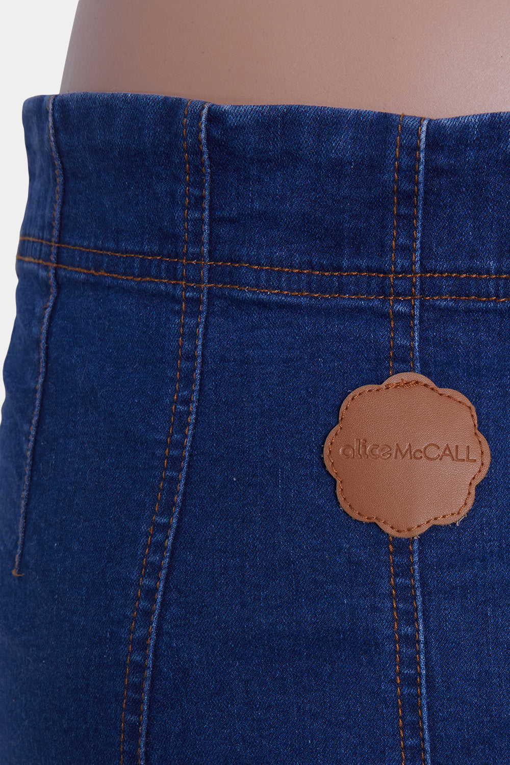 Alice Mccall Blue High Waisted Denim Skirt