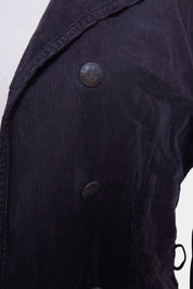 Armani Jeans Navy Corduroy Double Breasted Jacket