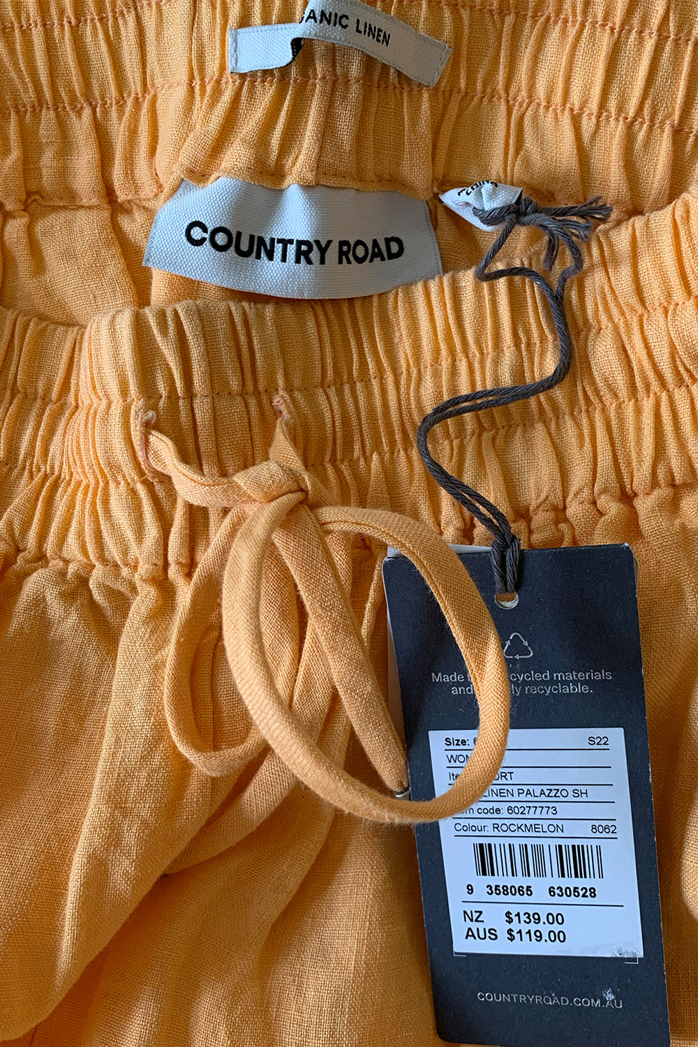Country Road Orange Shorts