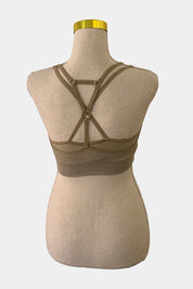 GYMSHARK Khaki Sports Bra