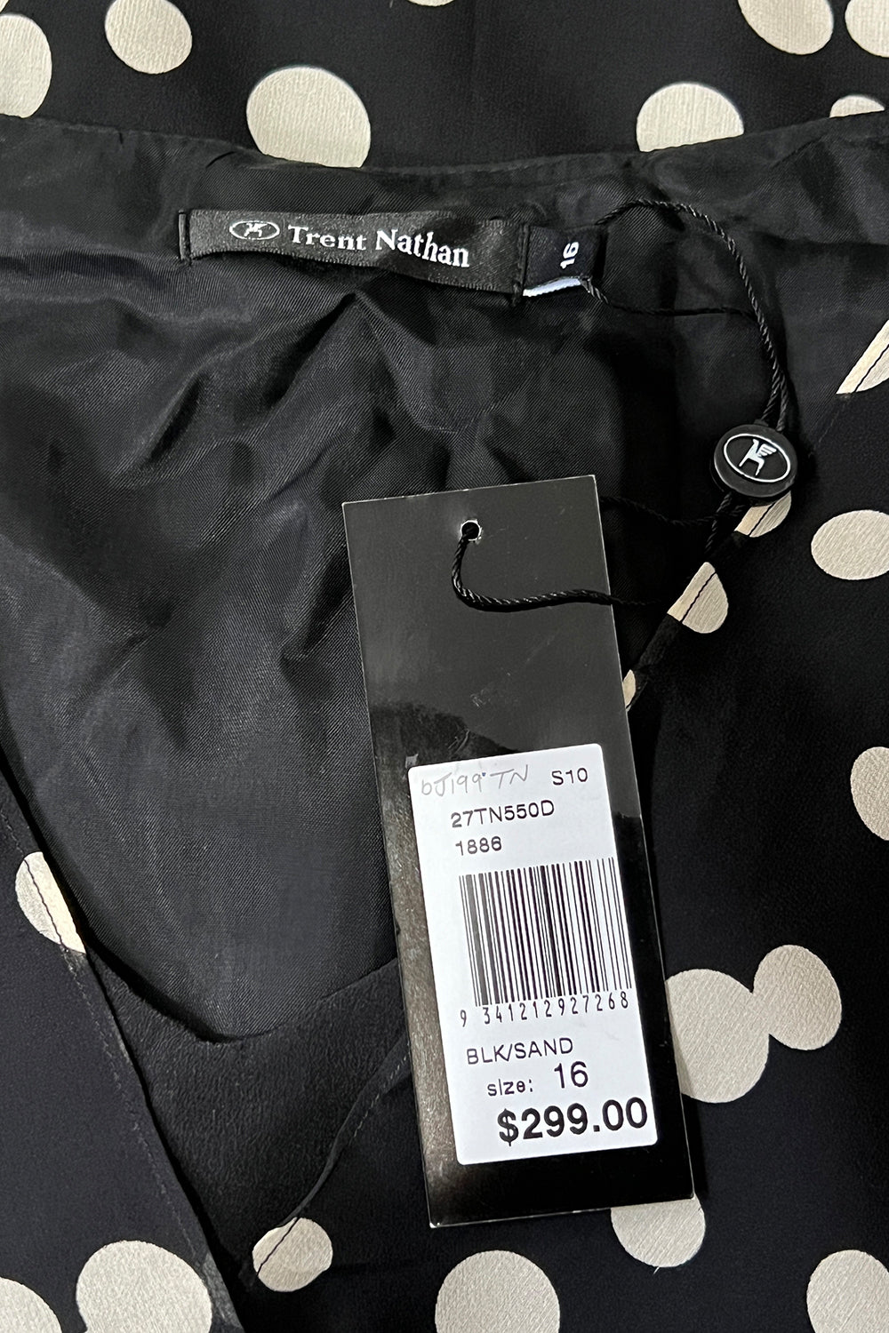 Trent Nathan Black & White Dress