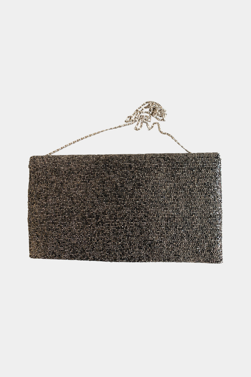 MOYNA Silver Clutch