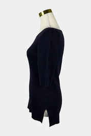WITCHERY Black Rib Knit Top