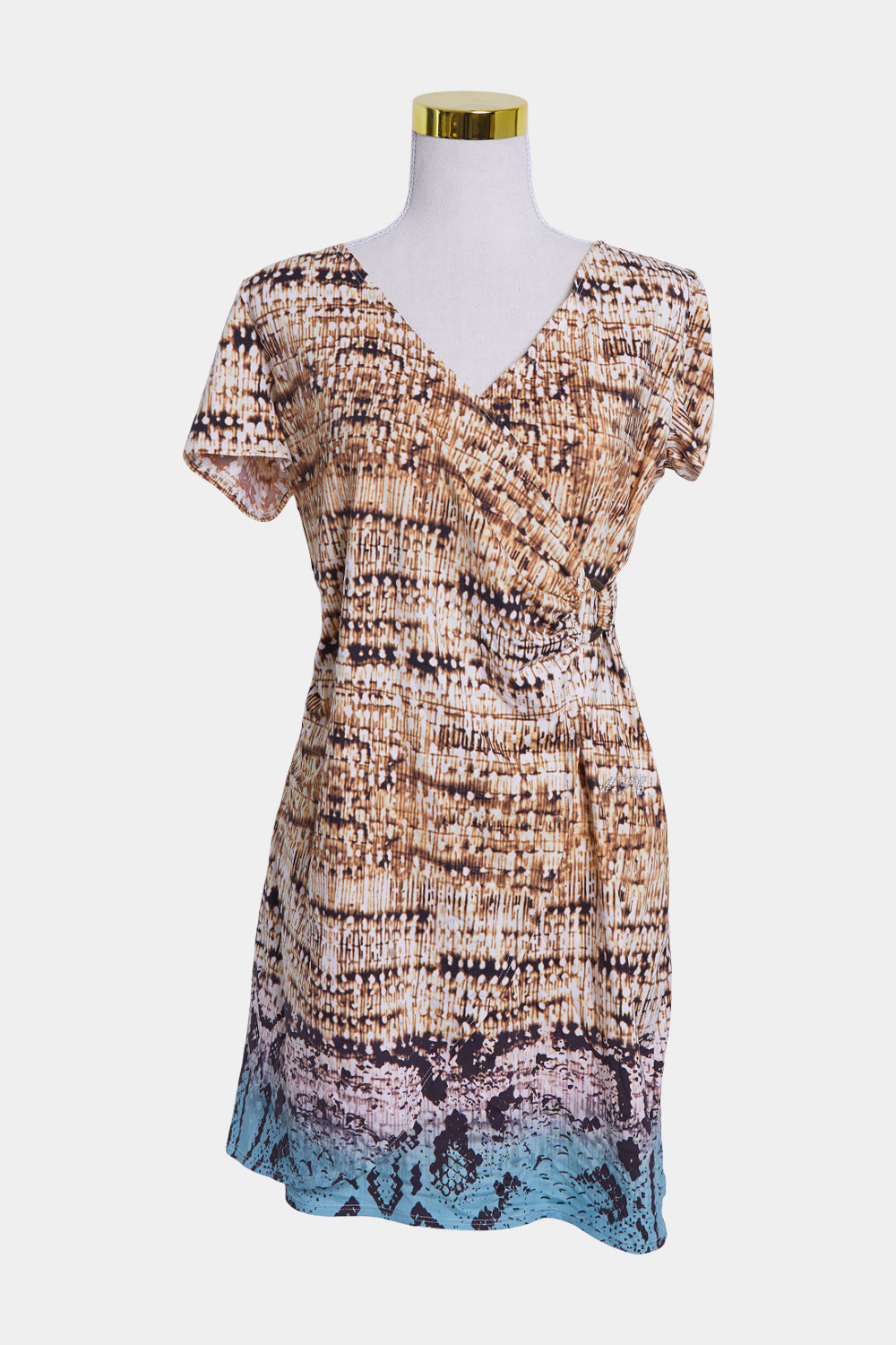 NSC Brown and Green Cocktail Dress