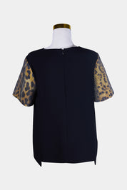 Camilla And Marc Black, Leopard Print T-Shirt