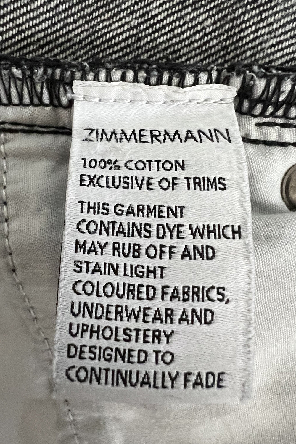 ZIMMERMANN Black Jeans