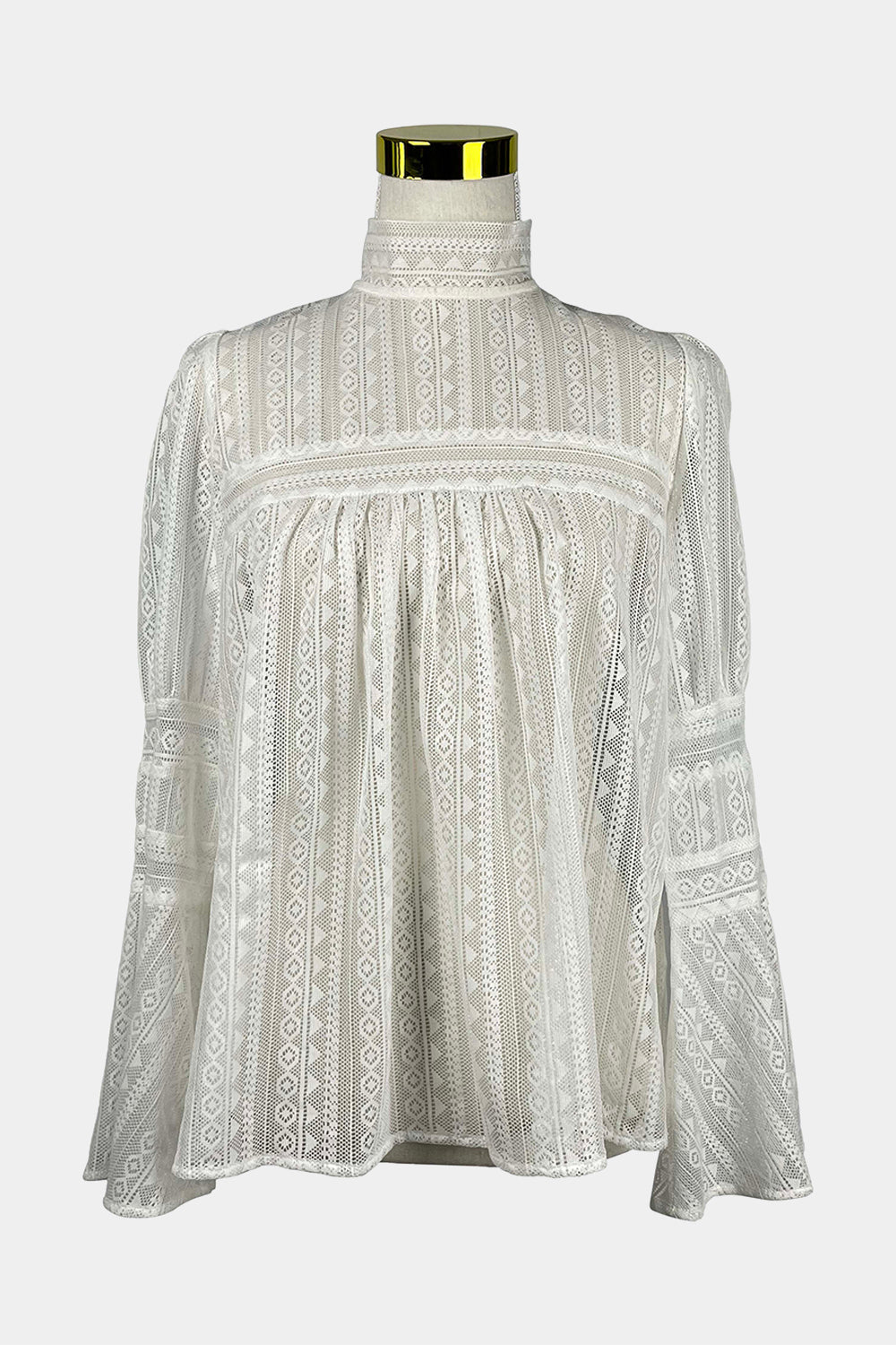 NUNUI White Lace Blouse