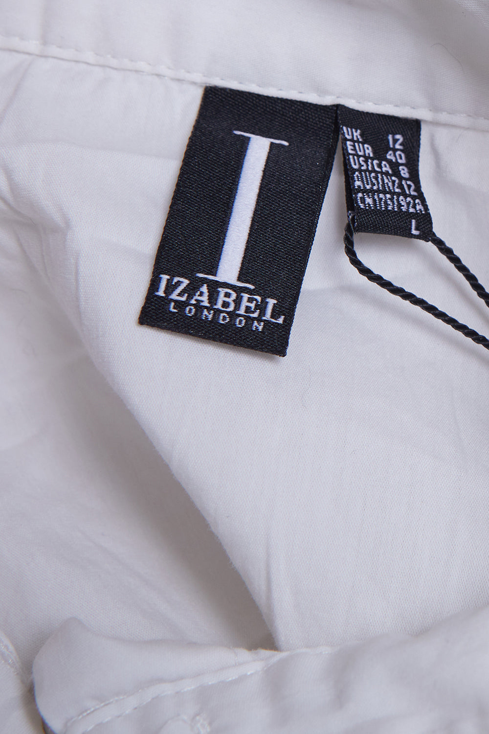 Izabel London White Balloon Sleeve White Shirt