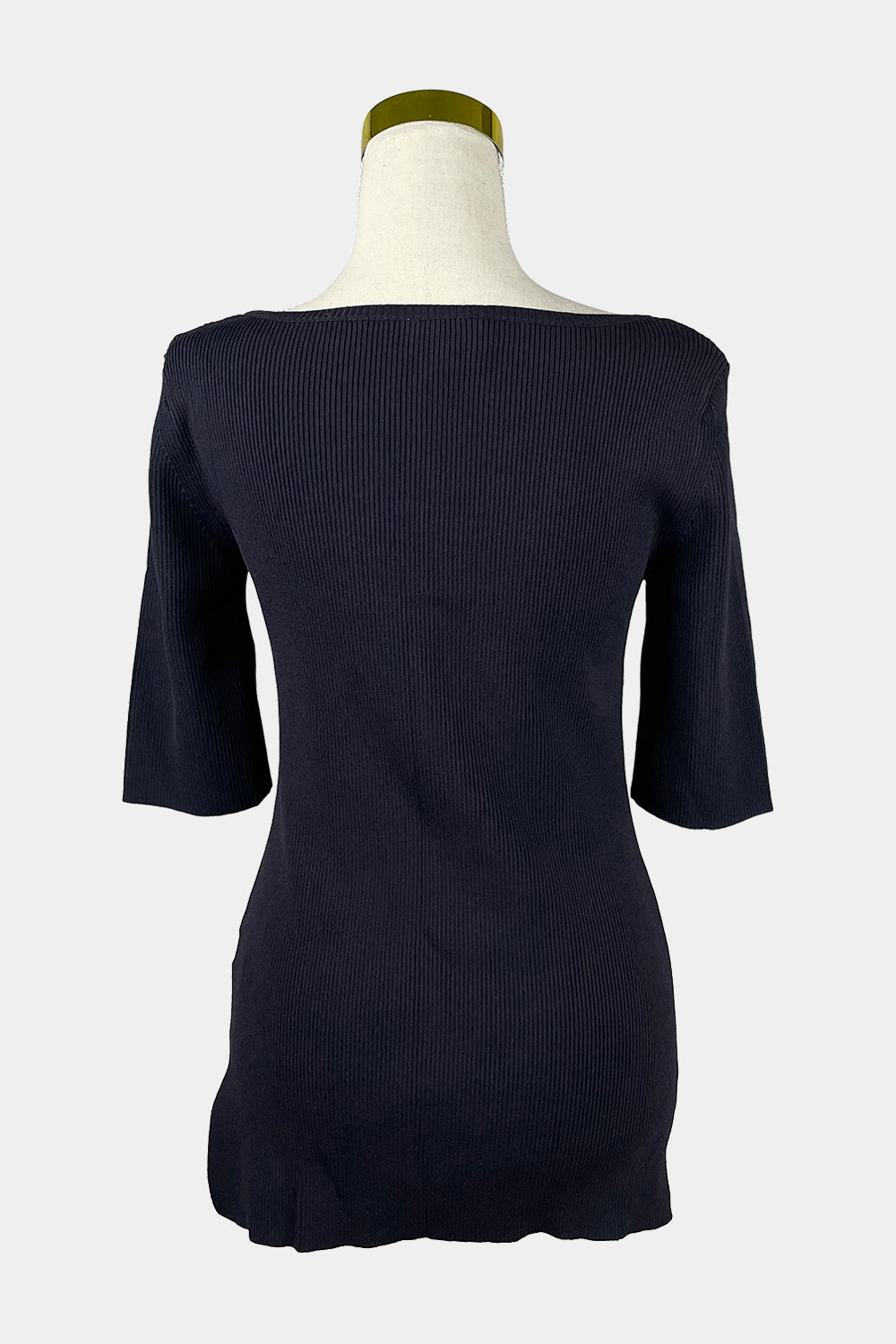 WITCHERY Black Rib Knit Top
