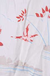 FLANNEL Cream Print Summer Dress